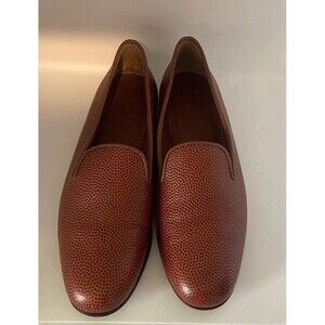 Bomberos Flat Slip On Brown Pebble Grain Women’s 9 Shoe Handmade In Spain